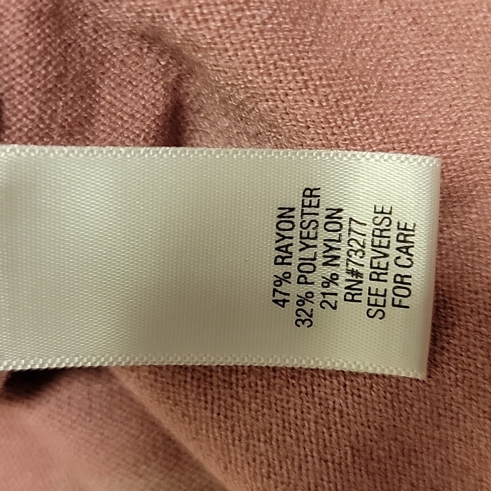 NWT - Croft & Barrow Pink colorblock boatneck 3/4 sleeve sweater - Size L - Picture 6 of 6
